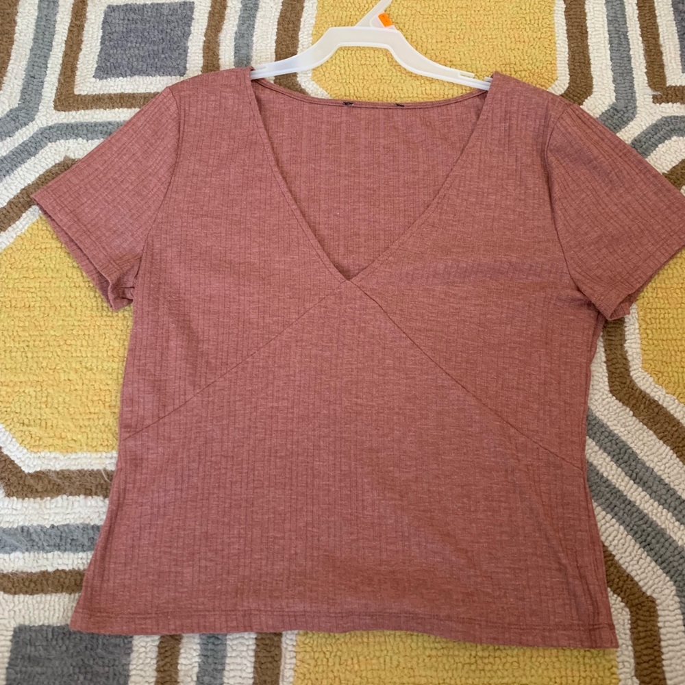 Forever 21 Mauve V neck